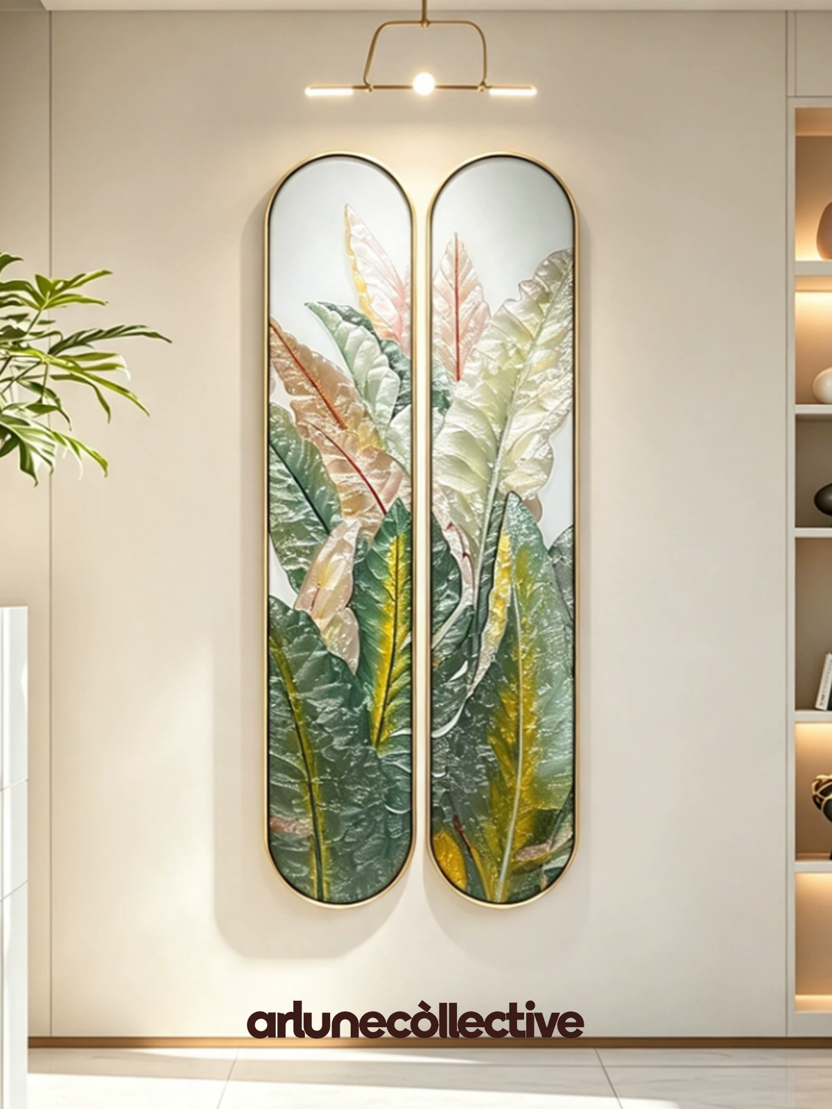 Nordic Botanical Greenery Wall Art