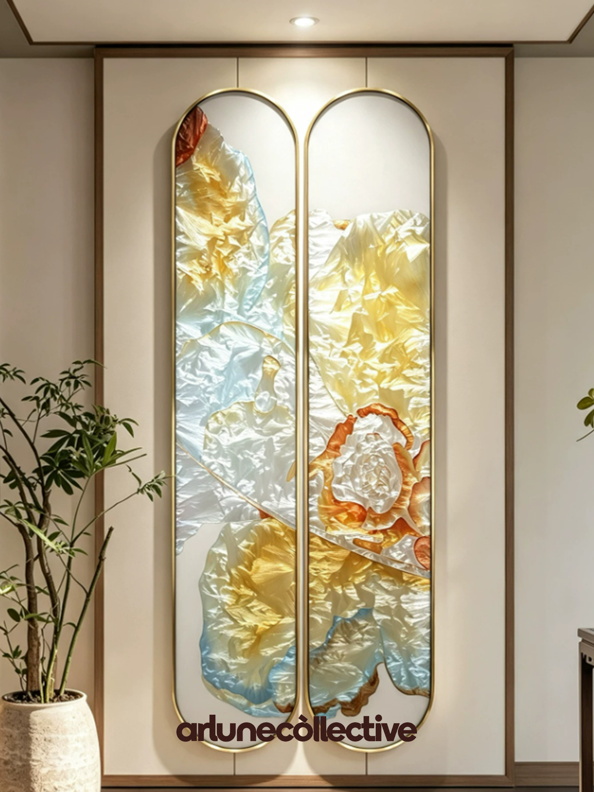 Prosperity Blossom Diptych
