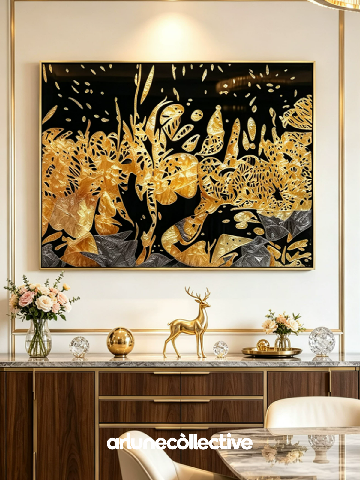 Refined Luxe Statement Wall Art