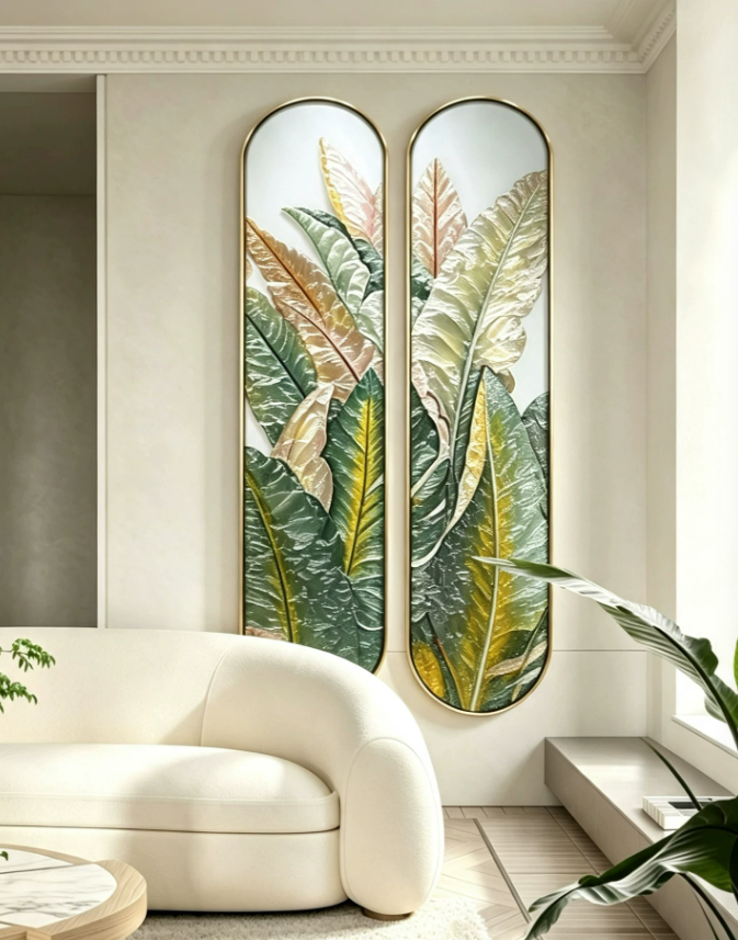Nordic Botanical Greenery Wall Art
