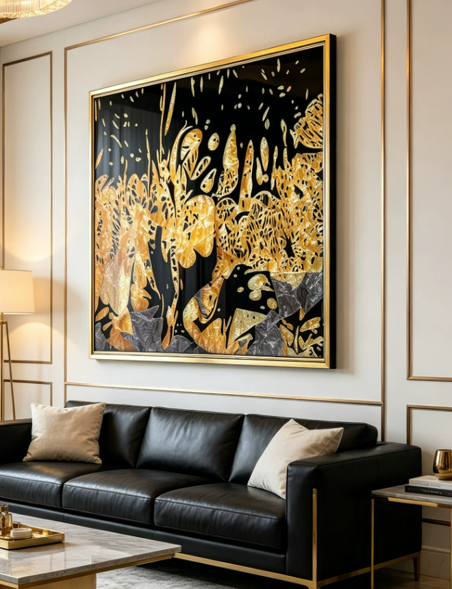 Refined Luxe Statement Wall Art