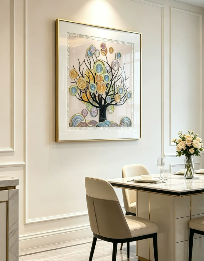 Fortune Tree Square Wall Art