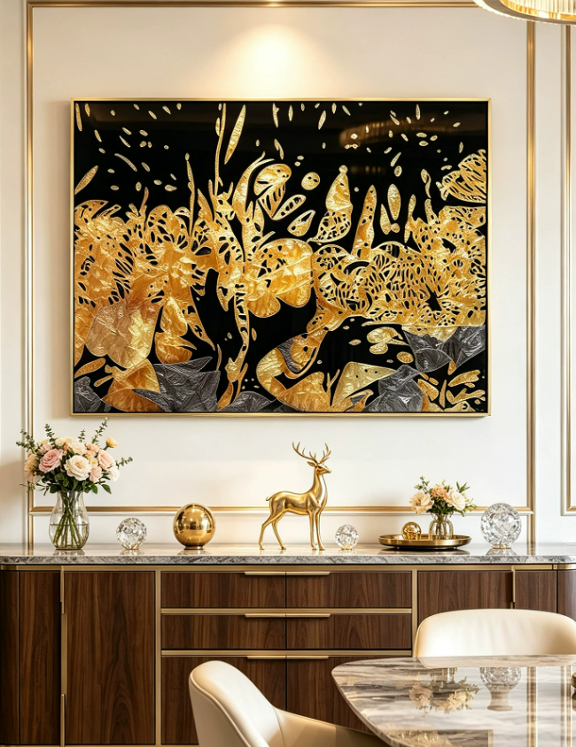 Refined Luxe Statement Wall Art