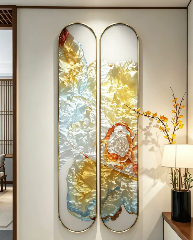 Prosperity Blossom Diptych