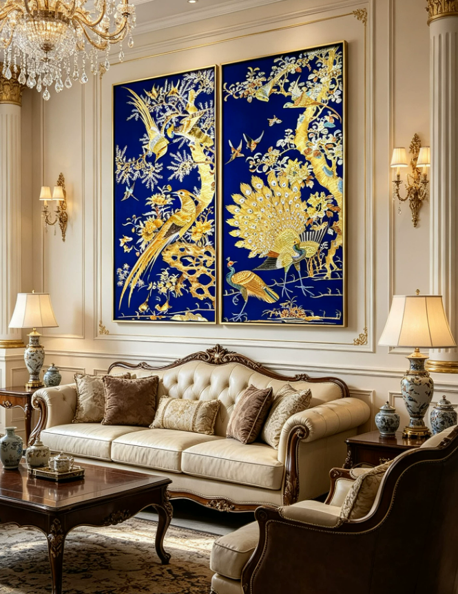 Peacock & Phoenix Classic Art Duo