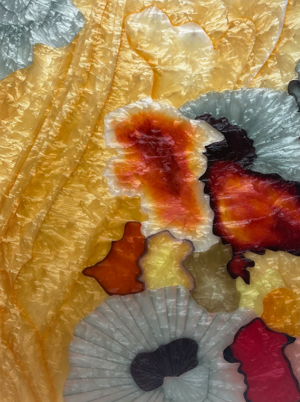 Vintage Golden Lotus Diptych