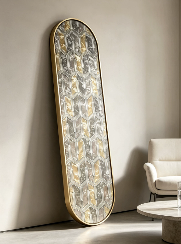 Arched Geometry Entryway Wall Art
