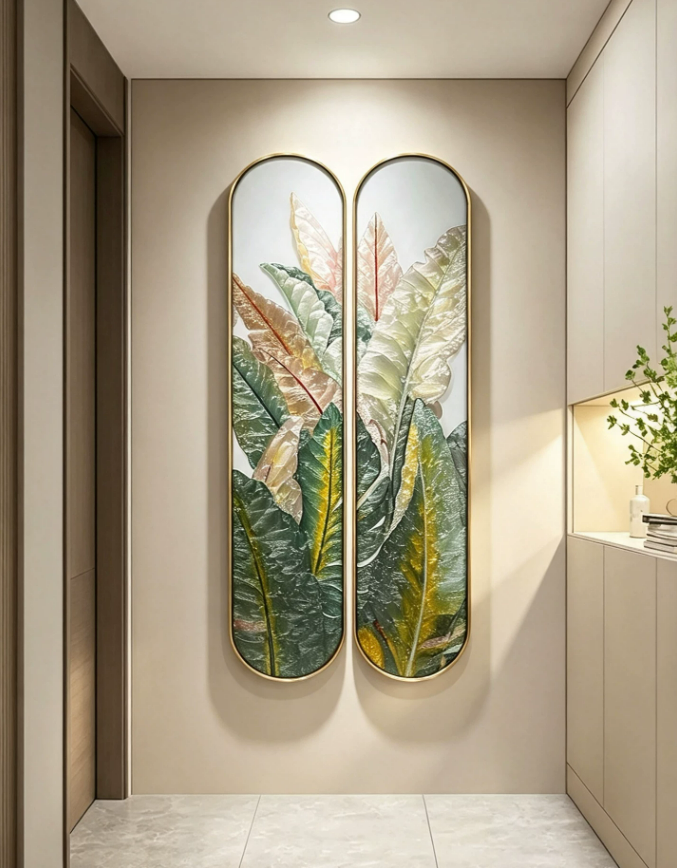 Nordic Botanical Greenery Wall Art