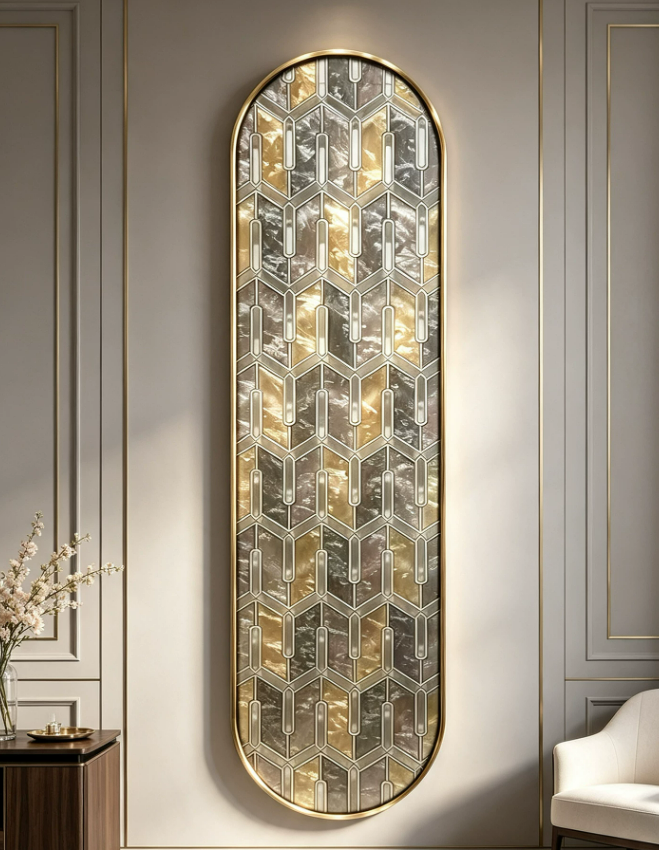 Arched Geometry Entryway Wall Art