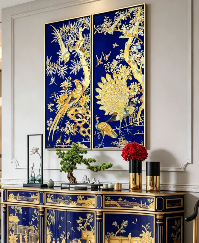 Peacock & Phoenix Classic Art Duo
