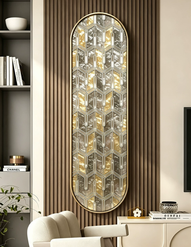 Arched Geometry Entryway Wall Art