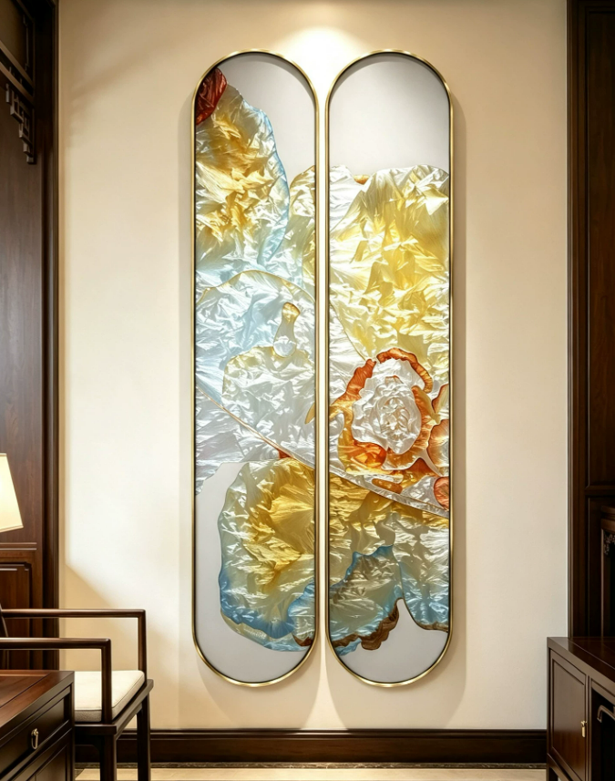 Prosperity Blossom Diptych