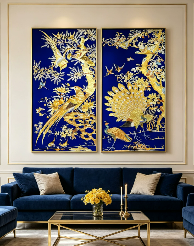 Peacock & Phoenix Classic Art Duo