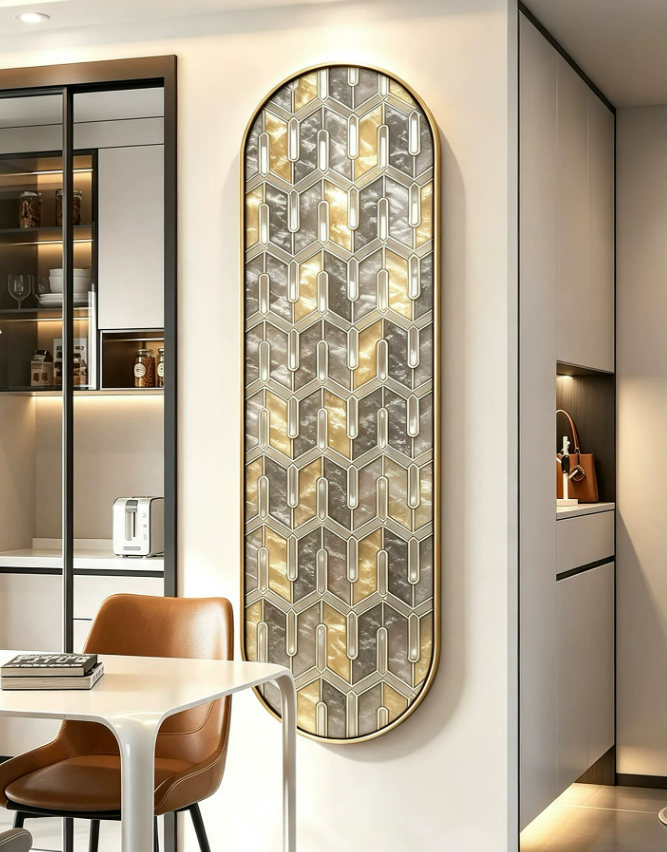 Arched Geometry Entryway Wall Art
