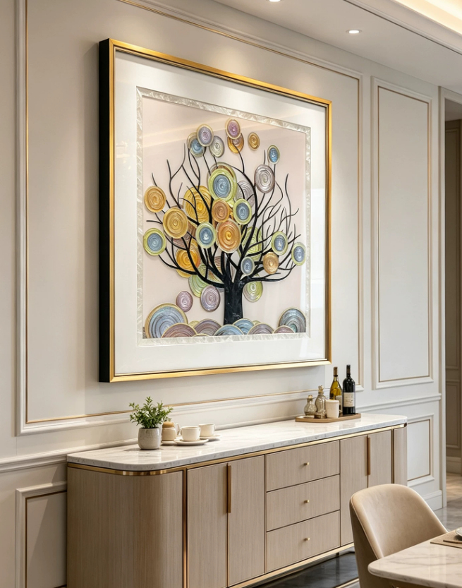 Fortune Tree Square Wall Art