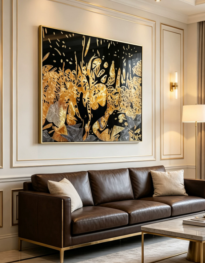 Refined Luxe Statement Wall Art