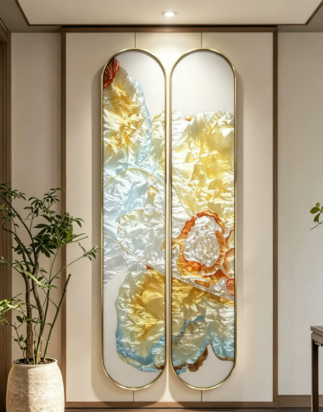 Prosperity Blossom Diptych